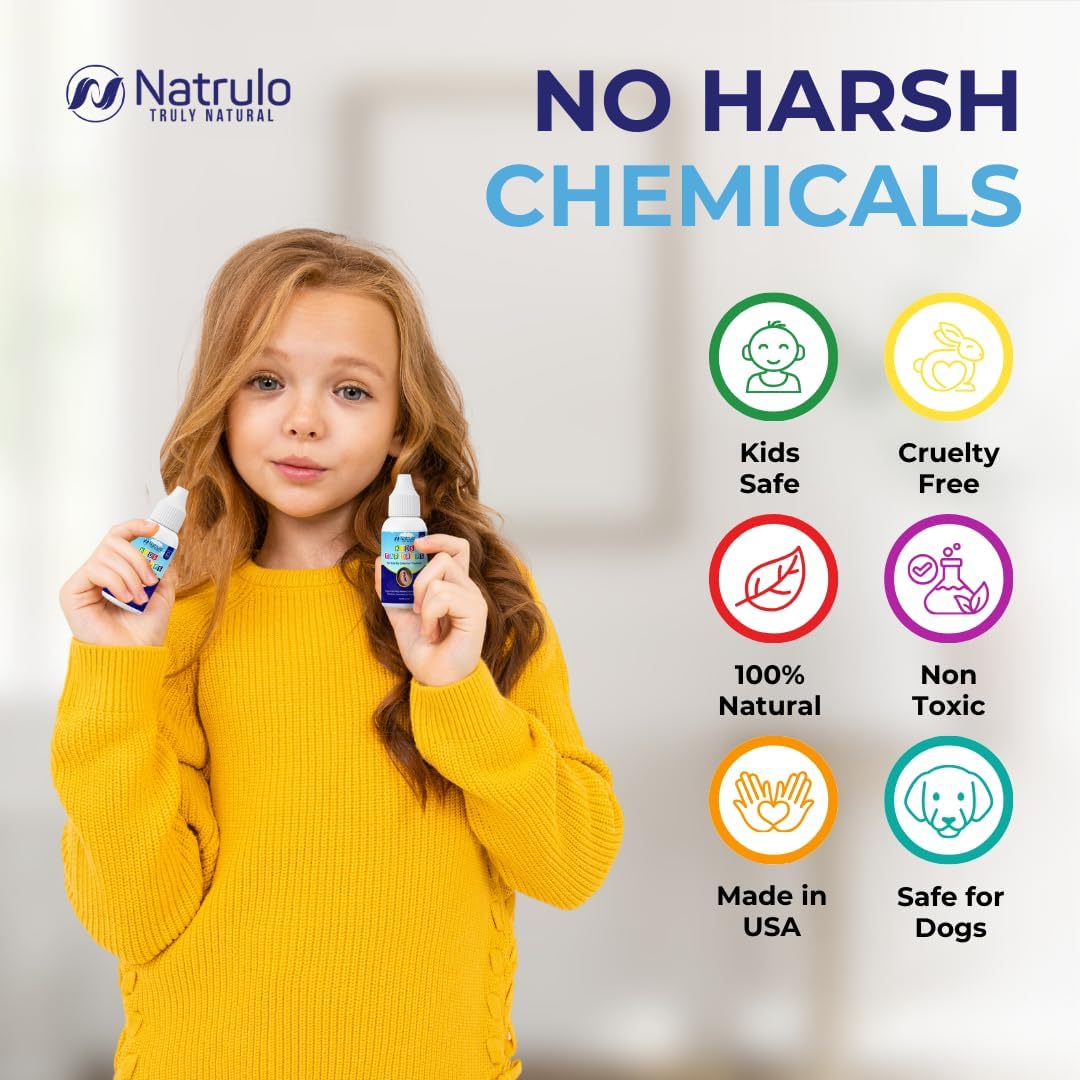 Natrulo Natural Ear Drops For Kids Ear Infection Treatment – Organic Children Ear Oil Drops Relieves Ear Aches, Itchy Ears, Infections, Swimmer'S Ear, & Loosens Wax – Kids Safe, Made In Usa : Health & Household