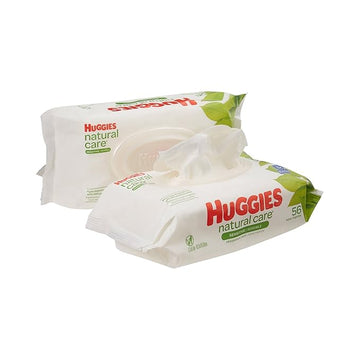 Huggies Natural Care Unscented Baby Wipes Soft Pack - 56ct