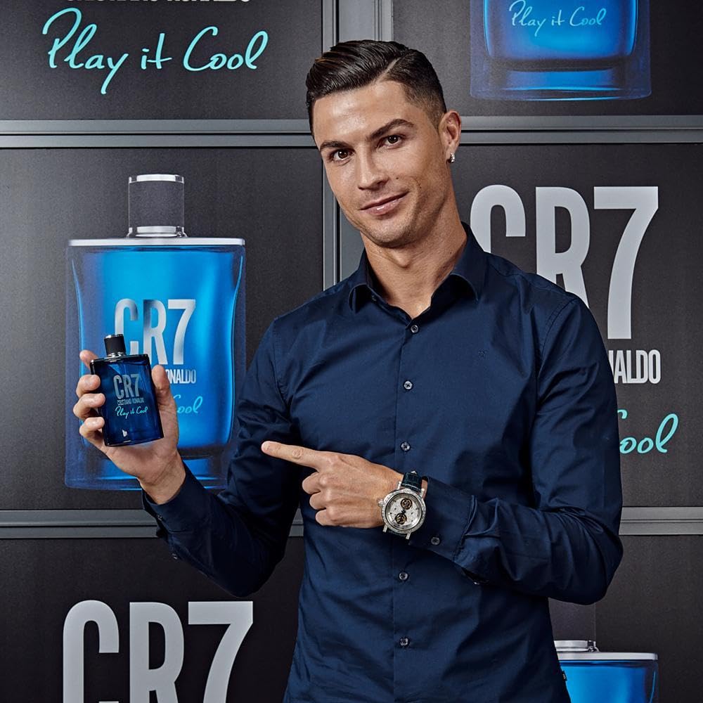 Cristiano Ronaldo Cr7 Play It Cool - Blends Bright Citruses And Aromatic Fougere Notes - Fresh, Invigorating And Sensual - Light Enough For Everyday Wear - Masculine Fragrance - 1 Oz Edt Spray : Beauty & Personal Care