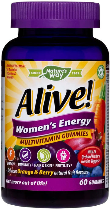 Alive! Women'S Energy Multivitamins - 60 Chewable Gummies