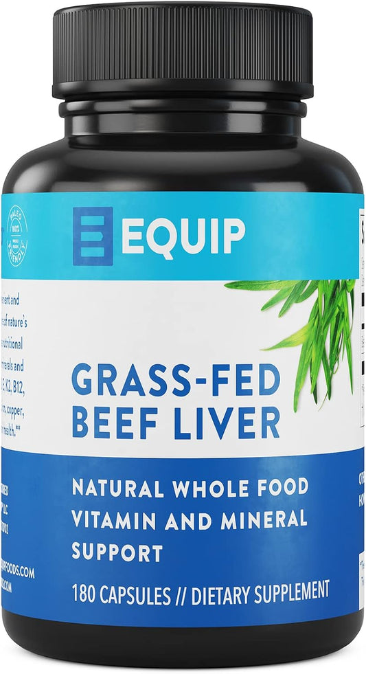 Equip Foods Grass-Fed Beef Liver Capsules & Grass-Fed Beef Organs