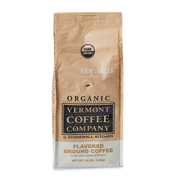 Vermont Coffee Company Organic Rich Vanilla Ground Coffee, 12Oz