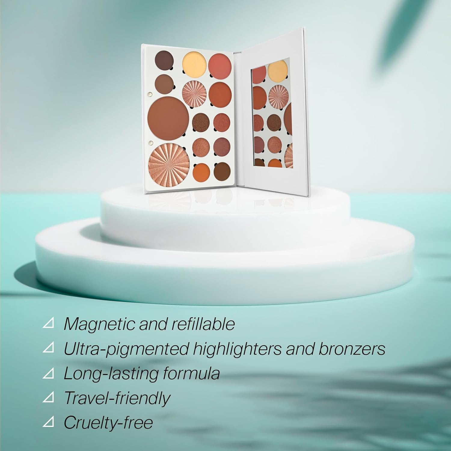 Pro Palette Boho - 4-In-1 Full Face Makeup Palette With Blush, Eyeshadows, Highlighter, Bronzer, Banana Powder - Powder Makeup Palette With An Mirror - Travel-Friendly, Cruelty-Free, Refillable Pans : Beauty & Personal Care