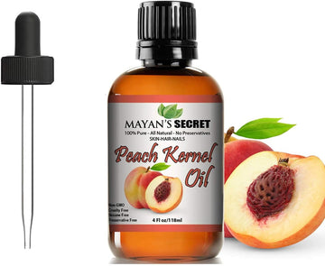 Peach Kernel Oil For Skin Elasticity,Firming, Hair, Massage And Nail Care. 4 Fl. Oz