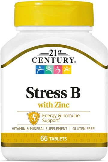 21St Century Stress B With Zinc Tablets, 66 Count (Pack Of 3)