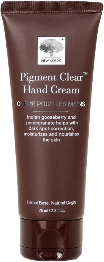 New Nordic Pigment Clear Hand Cream - Fast Absorbing Nourishing Formula For Visible Dark Spot Reduction & Moisturised Hands - 75Ml