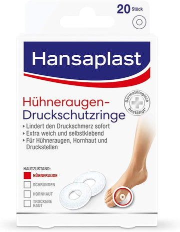 Hansaplast Hühneraugenringe, 20 Stück
