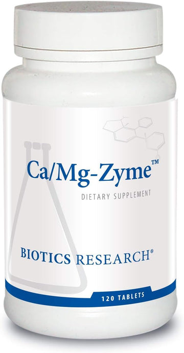 Biotics Research Camgzyme 300 Mg Calcium Citrate, Magnesium, Highly Absorbable, Tablet Form, Raw Organic Vegetable Culture, Bone Health, Heart Health 120 Tablets