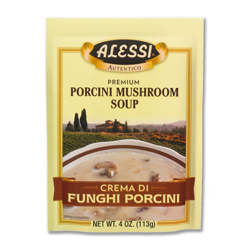 Alessi Autentico Premium Soups, Traditional Flavors, 4Oz (Porcini Mushroom, Pack Of 6)