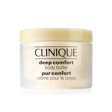 Clinique Deep Comfort Body Butter With Hyaluronic Acid, Shea Butter + Glycerin | Safe For Eczema-Prone Skin, 6.7 Fl Oz