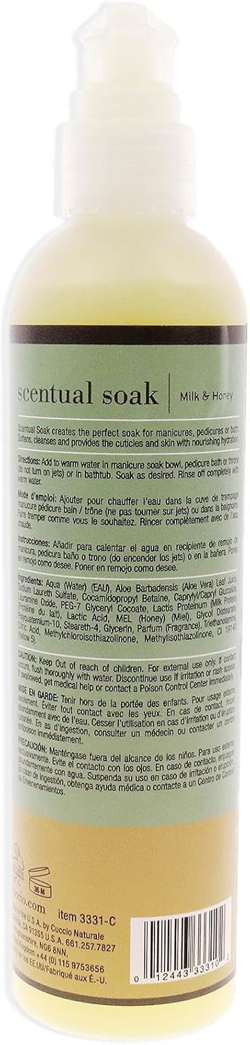 Cuccio Narurale Scentual Soak Milk & Honey 237ml (8oz) : Amazon.co.uk: Beauty