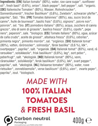 Eat Wholesome Organic Tomato & Basil Soup 400 g : Amazon.co.uk: Grocery