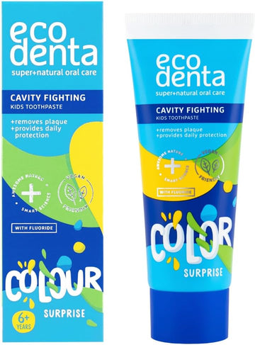 Ecodenta Kids Toothpaste - Cavity Fighting Natural Childrens Tooth Paste Melon Flavour 75Ml