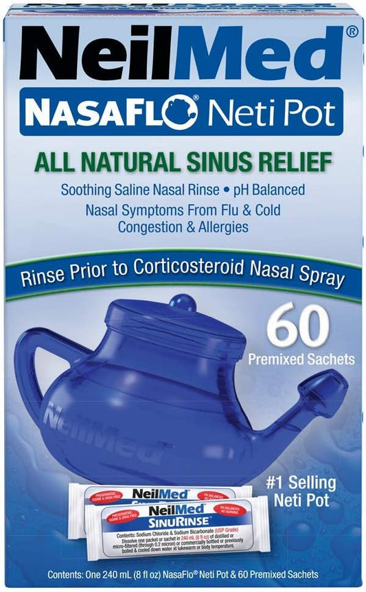 Neilmed Nasaflo Neti Pot Size 50Ct