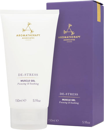 Aromatherapy Associates De-Stress Muscle Gel, Massage Gel For Pain And Stress Relief, Blended With Ginger, Black Pepper And Rosemary Essential Oils (5.07 Oz) - Muscle Relaxer