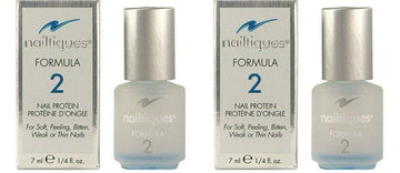 Nailtiques Formula 2 Nail Growth Formula Treatments, 0.25 Ounce (Set Of 2) : Beauty & Personal Care