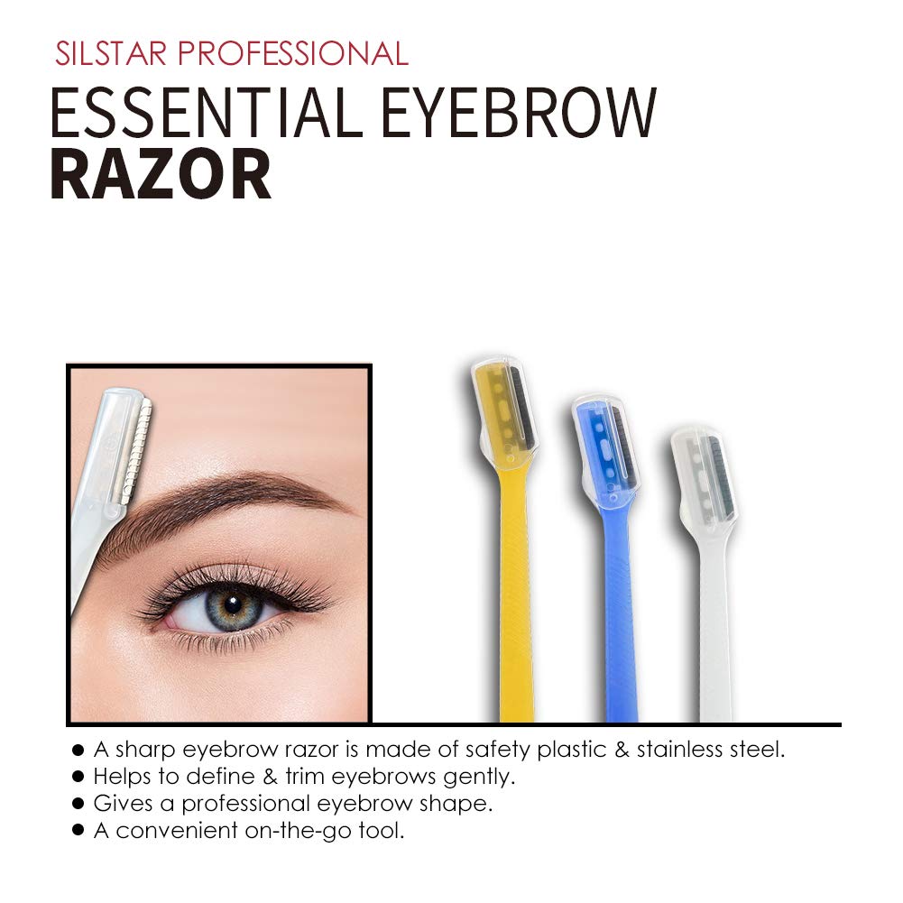 Silstar Made In Korea Razor Blade 3Pcs - Exfoliating Dermaplaning. Eyebrow Trimmers Razor, Facial Shaver Face Precision Razor Blade Dermaplaning Razors Tool, Eyebrow Shaper Face Hair Remover : Beauty & Personal Care