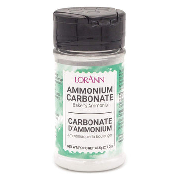 Lorann Oils Baker'S Ammonia (Ammonium Carbonate) - Ideal For Springerle & Thin, Crispy Cookies, Perfect With Wooden Cookie Molds, Hirschhornsalz Hartshorn Ammonium Carbonate For Baking - 16Oz