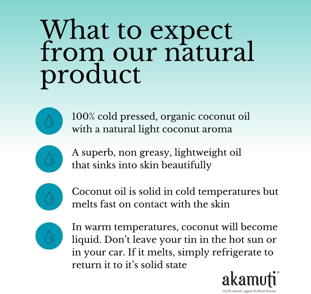 Akamuti Organic Virgin Coconut Oil 175G : Amazon.co.uk: Grocery