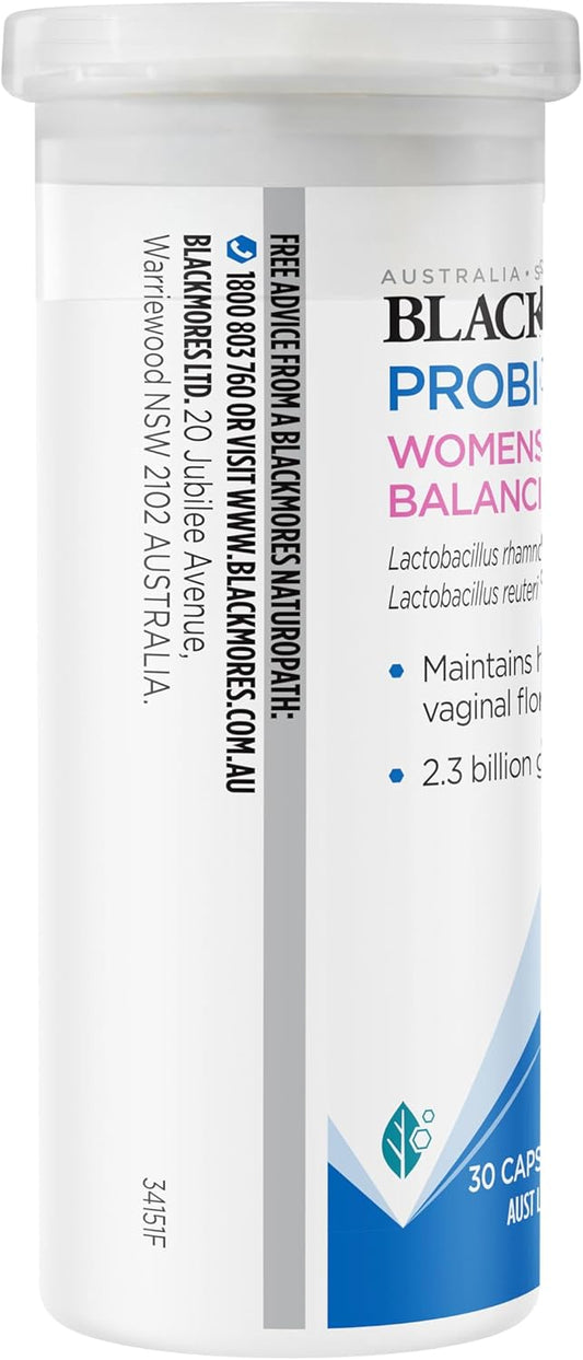 Blackmores Probiotics+ Womens Flora Balance 30 Capsules