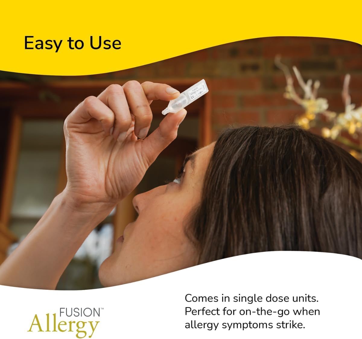 Fusion Allergy Eye Drops with 100% Natural Ectoin - Fast Acting Treatment for Hay Fever Symptoms and Dry, Irritated Eyes (15 x 0.5ml doses) : Amazon.co.uk: Health & Personal Care