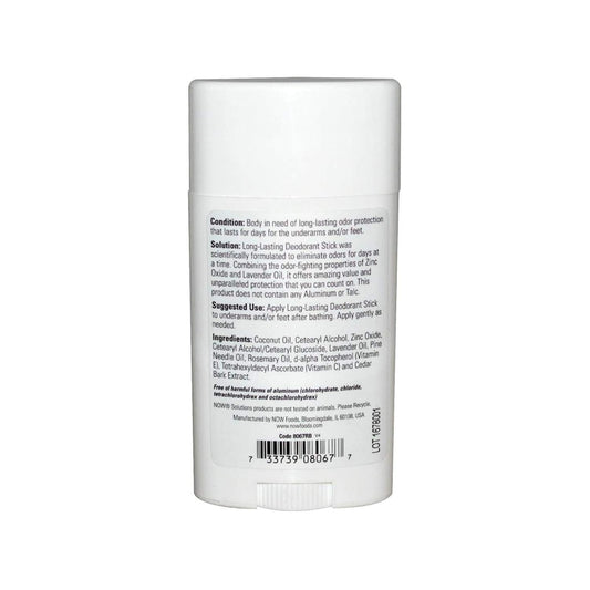 Now Solutions Lavender Body Deodorant Stick, 2.2 Ounces, Paraben-Free, Long-Lasting Odor Eliminating Protection