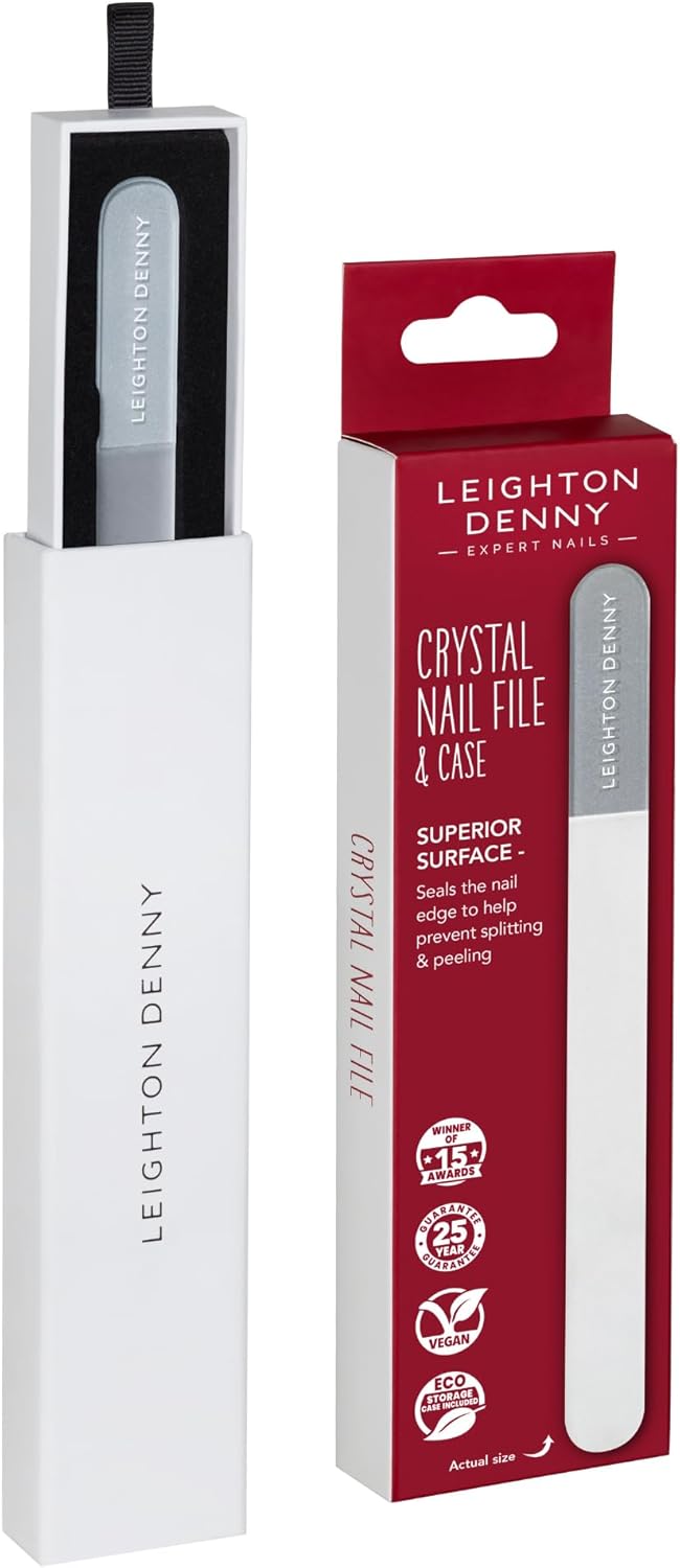 LEIGHTON DENNY Large Crystal Nail File (195mm) with Eco Case : Amazon.co.uk: Beauty