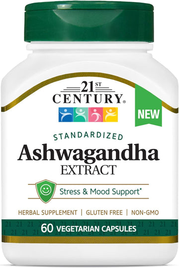 21St Century Healthcare Ashwagandha Extract 500 Mg, 60 Capsules