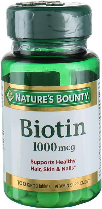 Nature'S Bounty Energy Health Biotin Coated Tablets, 1000 Mcg, 100 Ct (1 Pack)