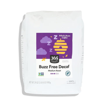 365 By Whole Foods Market, Decaf Buzz Free Whole Bean Coffee, 24 Ounce