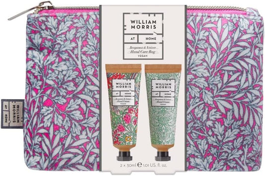 William Morris At Home Hand Care Bag, Bergamot & Vetiver, 2 X 30Ml