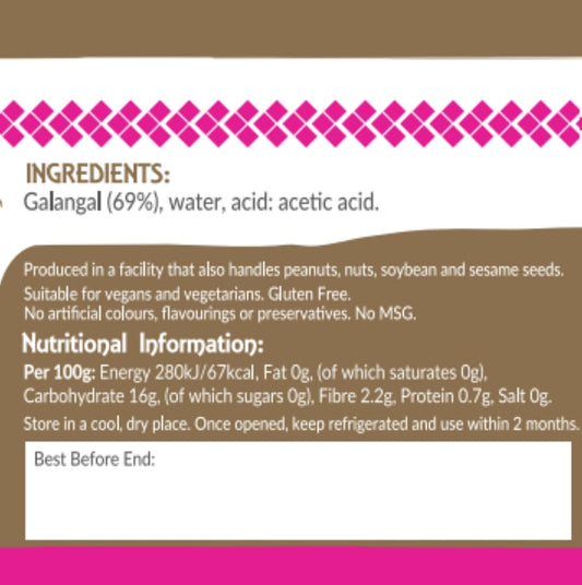 Thai Taste Galangal 114 G (Pack Of 6)