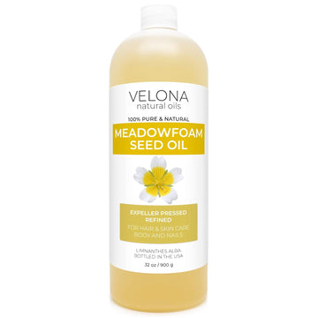 velona Meadowfoam Seed Oill 32 oz | 100% Pure and Natural Carrier Oil | Refined, Cold pressed | Cooking, Skin, Hair, Body & Face Moisturizing | Use Today - Enjoy Results