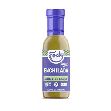 Fody Foods Green Enchilada Sauce, 8.5 Oz, Garlic And Onion Free, Low Fodmap Certified, Gut & Ibs Friendly, Vegan, Non-Gmo, Gluten Free, Keto Friendly