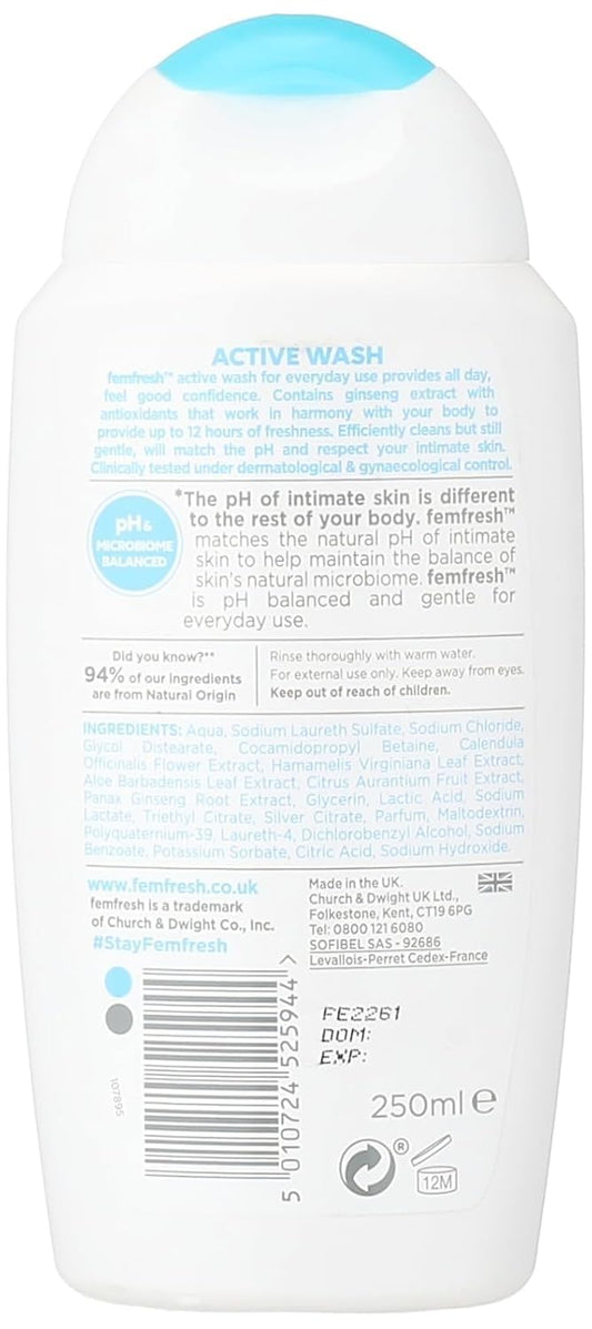 Femfresh 250Ml Ultimate Care Active Fresh Wash - By Femfresh
