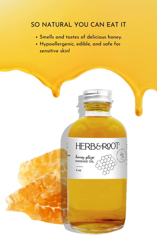 Body Massage Oil | Herb & Root | Edible Botanical Infused Premium Mass