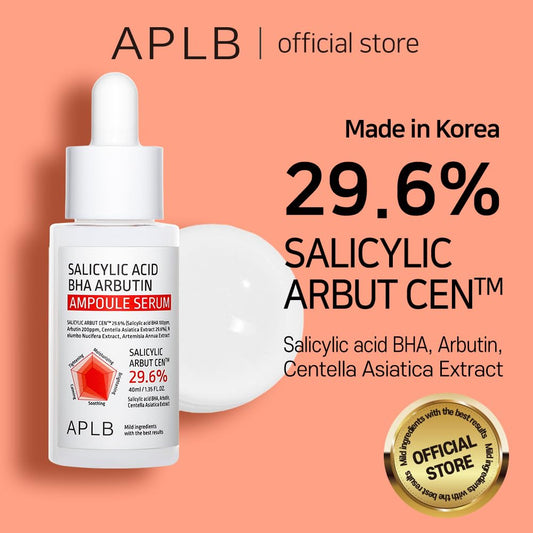 Aplb Salicylic Acid Bha Arbutin Ampoule Serum | Salicylic Arbut Cen⢠29.6% 1.35 Fl.Oz/Korean Skincare, Acne & Pore Care, Long Lasting Moisturizing, Revitalize For Gentle And Improve Skin Texture