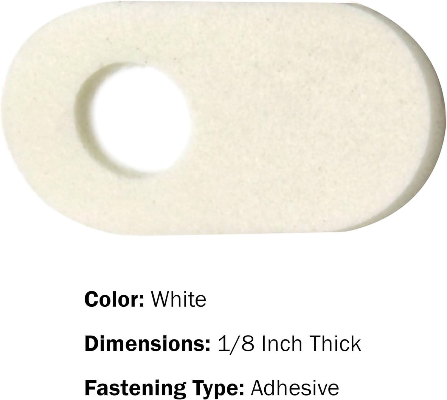 McKesson Corn Pads - Reduce Friction and Pressure on Toes - Felt, Adhesive, White - Size 101-Narrow, 1/8 in, 100 Count