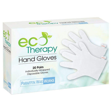 Forpro Ecotherapy Hand Gloves, Paraffin Bath Wax Mitt Liners Heat Therapy Treatment Gloves, 20-Pairs