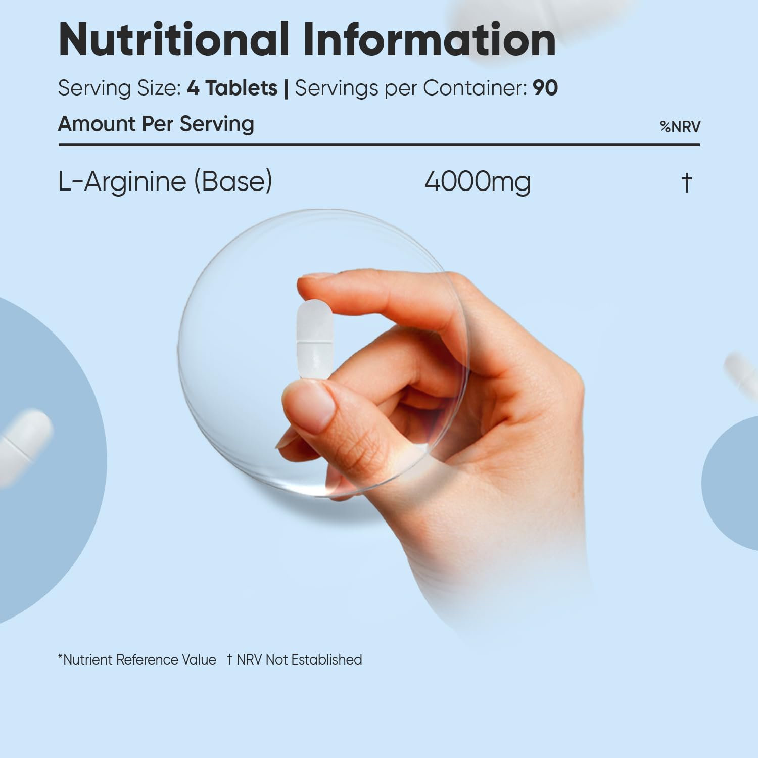 L Arginine Supplement 4000mg - 360 Tablets - 3 Months Supply - "Easy to Split" Tablets - Vegan-Friendly, Non-GMO, Gluten-Free - L-Arginine Nutritional Supplements - Made in The UK : Amazon.co.uk: Health & Personal Care