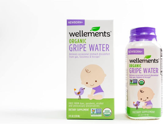 Wellements Gripe Water For Colic 4 oz (Pack of 6)