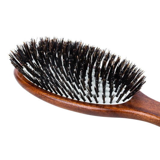 Acca Kappa Classic Oval Hair Brush Pure Boar Bristles KotibƩ Wood Polishing Detangler For Men And Women