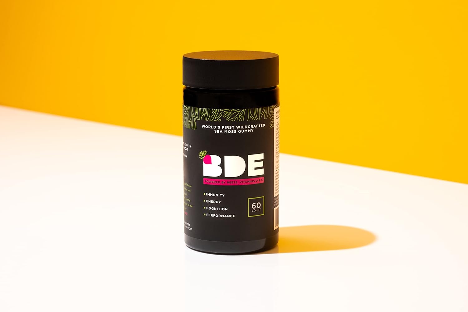 Bde Wildcrafted Sea Moss Gummy Maca Root, Beets, Lions Mane Mushroom, Vitamin D + E - Vegan Collagen, Zinc, Immunity & Detox, Gut Health - 60 Count : Health & Household