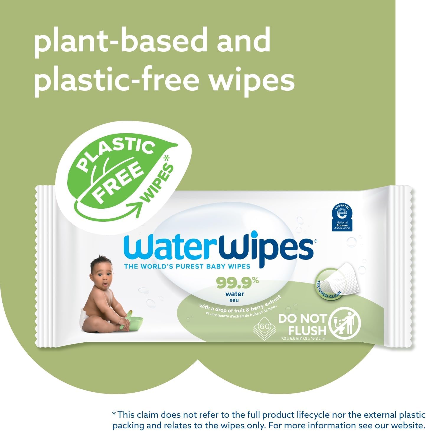 WaterWipes Textured Clean, Toddler & Baby Wipes, 240 Count (4 Packs), 99.9% Water Based Wipes, Unscented, For Sensitive Skin, Packaging May Vary : Amazon.co.uk: Health & Personal Care