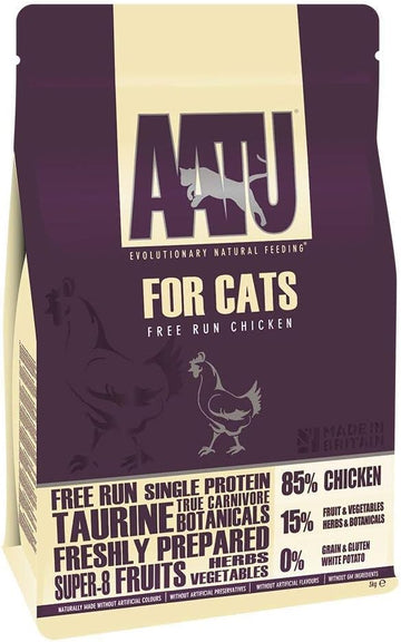 Aatu 85/15 Dry Cat Food, Chicken, High Protein, Grain Free Recipe, No Artificial Ingredients, 3 Kg27297.0