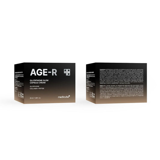 Medicube AGE-R Glutathione Glow Capsule Facial Cream, Antioxidant Moisturizer, Collagen Peptide For Hydrating Glow - Improve Blemishes, Uneven Skin Tone, Dullness, Dryness - Korean Skincare : Beauty & Personal Care