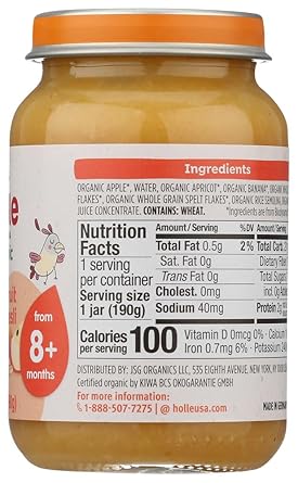 Holle Organic Mixed Fruit With Muesli Baby Food, 6.7 Oz