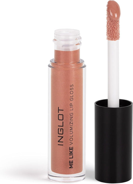 Inglot Me Like Volumizing Lip Gloss – High-Shine Gloss For Fuller And Bold Lips | Long-Lasting | Non-Sticky Gloss | Plumping Effect And Rich Color | 4.8 Ml | 56