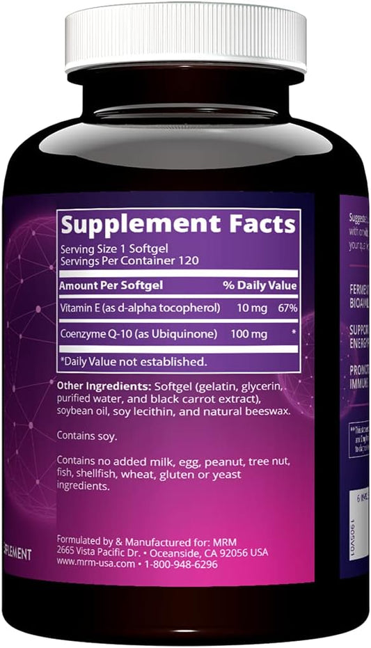 Mrm Coq-10 100Mg (Pel Delivery System) As Ubiquinone, 60-Softgels