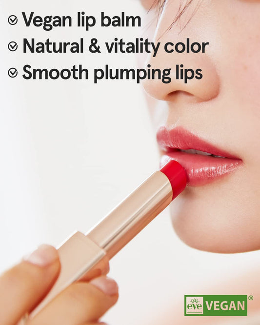 AthƩ Authentic Lip Balm 01 Authentic (Tinted), Lightweight Wear & Plumping Lips Without Stickiness, Moisturizing & Nourishing Plant-Based Vegan Chapstick For Dry, Petrolatum Free, Cruelty-Free